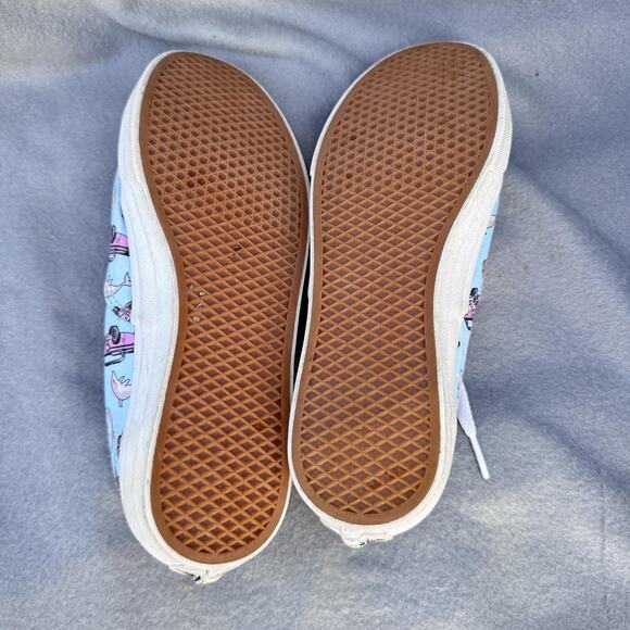 Vans Authentic Shoes‎ Size Mens 5.5 Womens 7 Blue Pink Car Dolphin Print Canvas main image 7